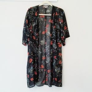 Sheer Floral Kimono